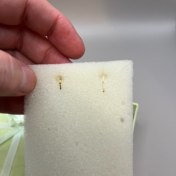 5230-PTT Boho SILVER/PINK CRYSTAL trim gold textured Balls Dangle Stud Earrings - Picture 5 of 9